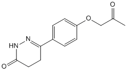 Molecular Structure of 113758-54-6 (3(2H)-Pyridazinone, 4,5-dihydro-6-[4-(2-oxopropoxy)phenyl]-)